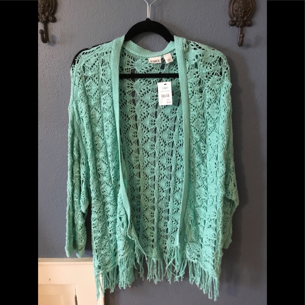 Light Green Crochet Sweater